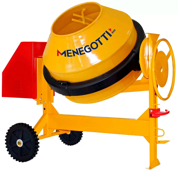 Betoneira 400L Mono 2CV 110V Chapa de Aço de 2,66mm Rental Max com Kit de Segurança MENEGOTTI-4001126